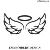 Angel Wings Embroidery Designs