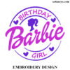 Birthday Girl Embroidery Design