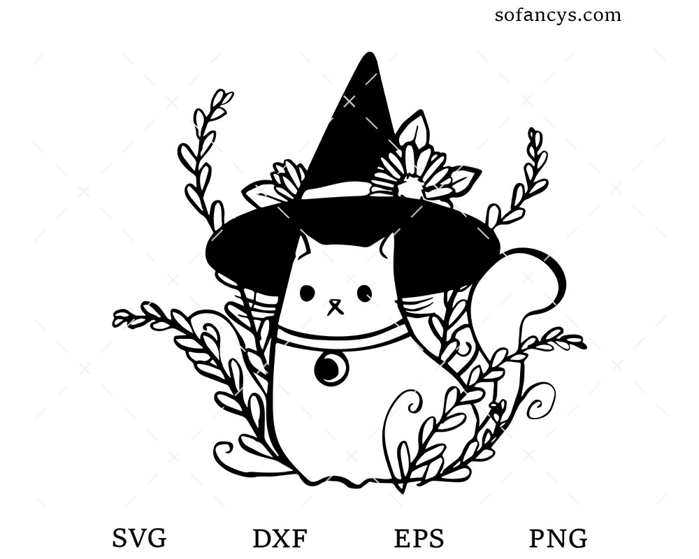 Cat Witch SVG