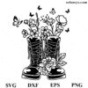 Cowboy Wildflower Boots SVG