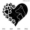 Dog Heart SVG
