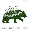 Forest Fantasy Bear SVG