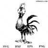 Funny Gangster Chicken SVG