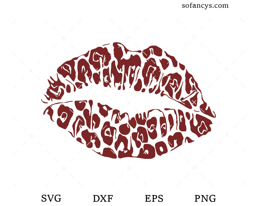 Leopard Lip SVG