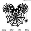 Minnie Spiderweb Halloween SVG