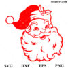 Santa Claus smiling SVG