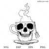 Skull Tea Mug SVG