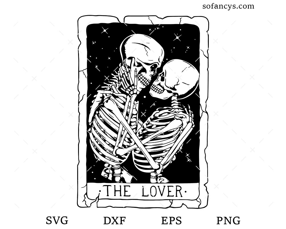 The Lover Skeleton SVG