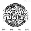100 days brighter SVG