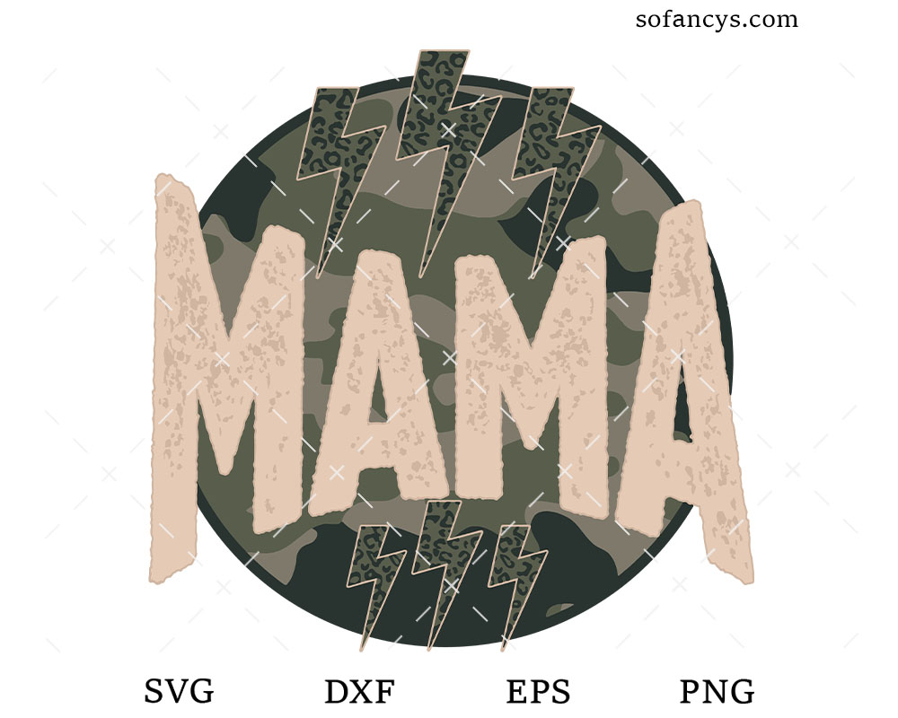 Camo Mama SVG