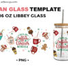 Coffee And Christmas Cheer 16oz Libbey Glass Can Wrap