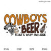 Cowboys And Beer SVG
