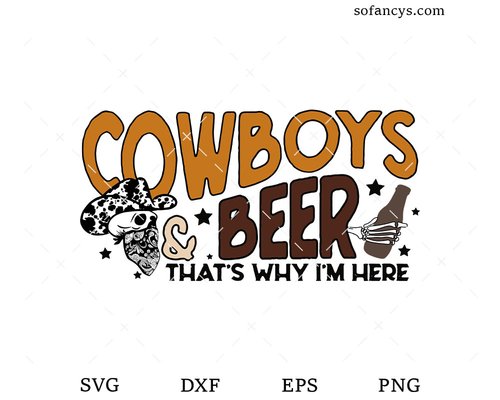 Cowboys And Beer SVG