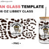 Dead Inside But Caffeinated 16oz Libbey Glass Can Wrap