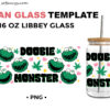 Doobie Monster 16oz Libbey Glass Can Wrap