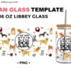 Stay At Home Dog Mom 16oz Libbey Glass Can Wrap
