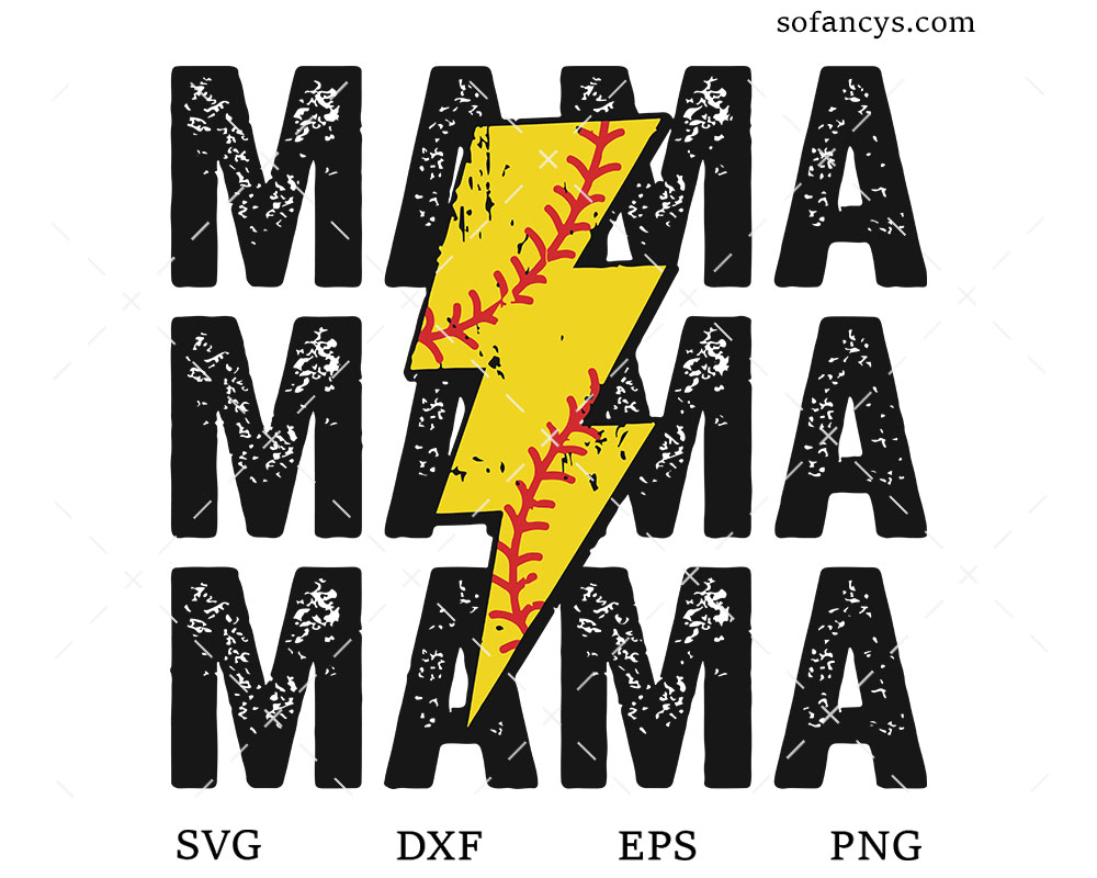 Baseball T-Ball Mama SVG