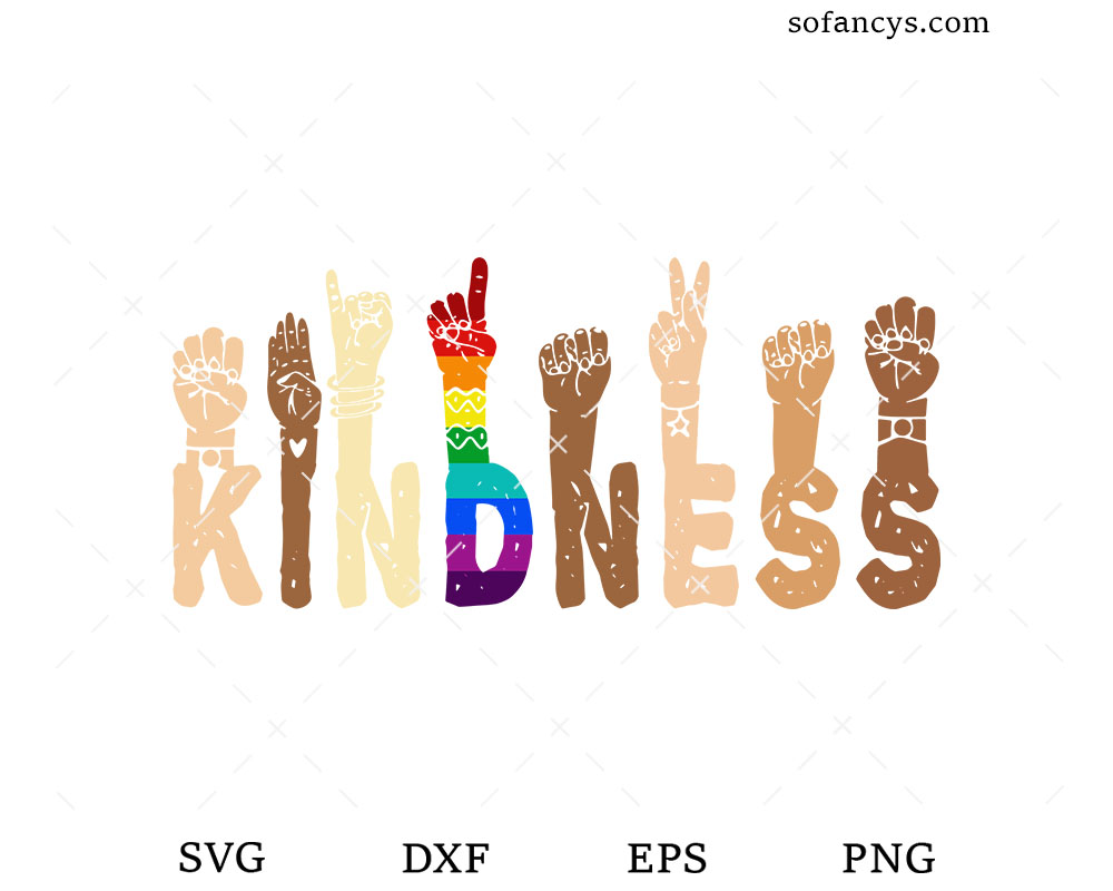 Kindness Sign Language SVG