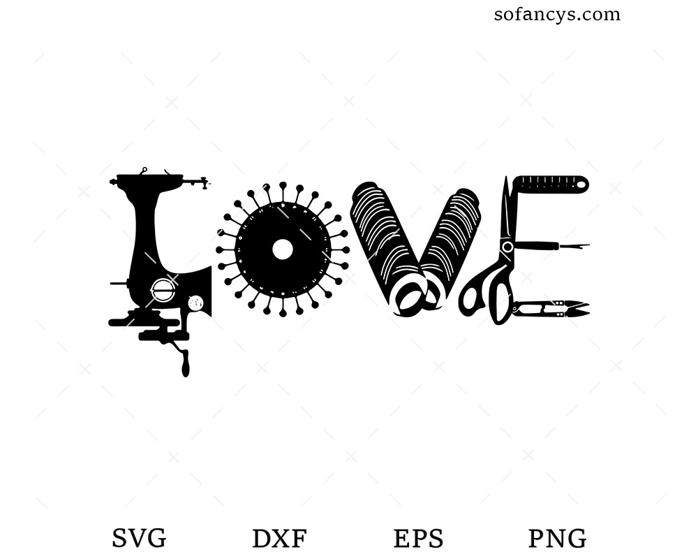 Love Sewing SVG
