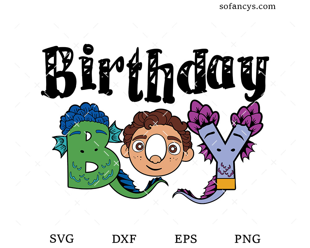Luca Birthday Boy SVG DXF EPS PNG Cut Files