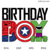 Marvel Birthday Boy SVG
