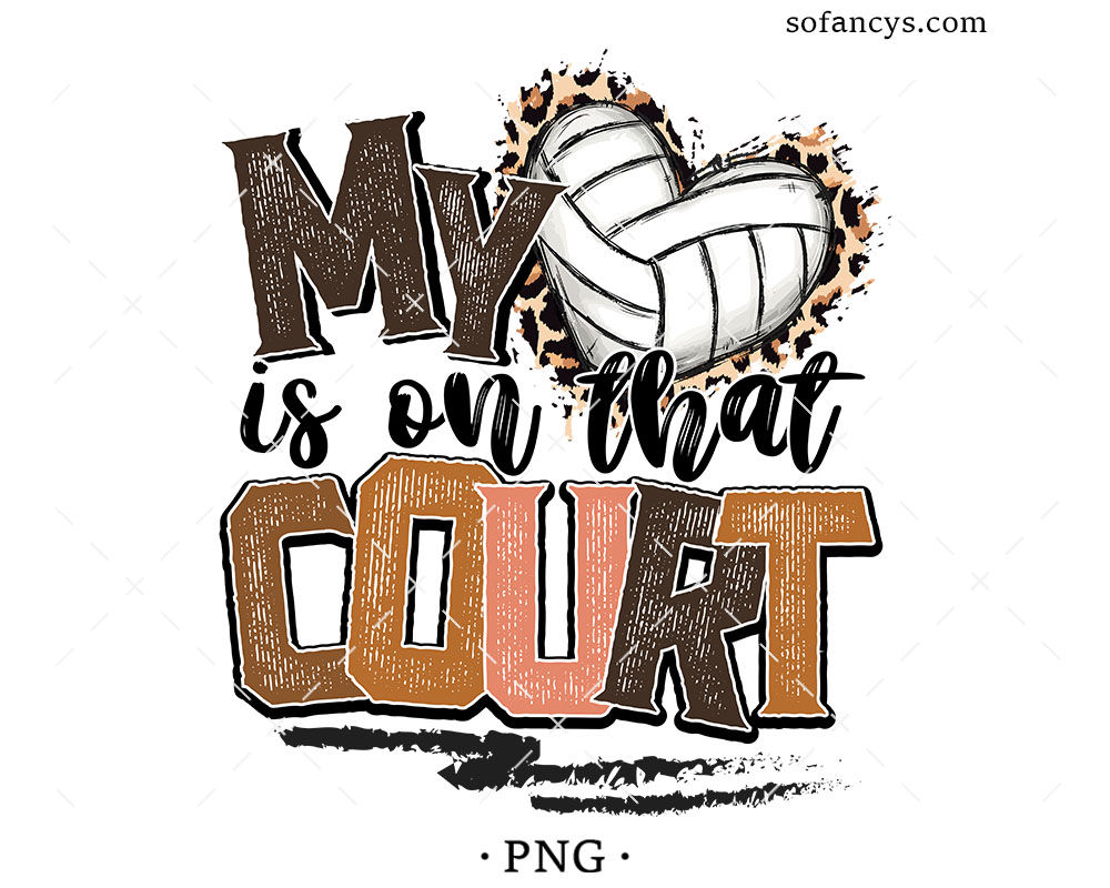My heart is on that Court Sublimation