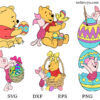 Piglet Winnie Pooh Easter SVG Bundle