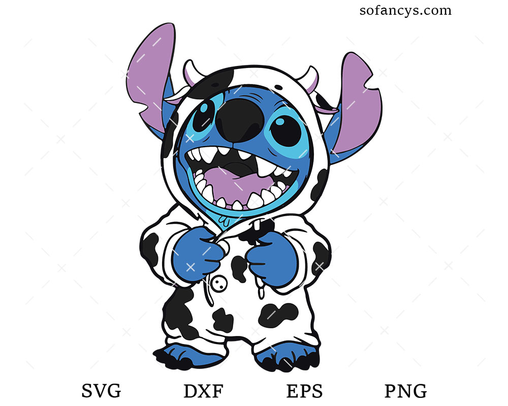 Stitch Cow SVG